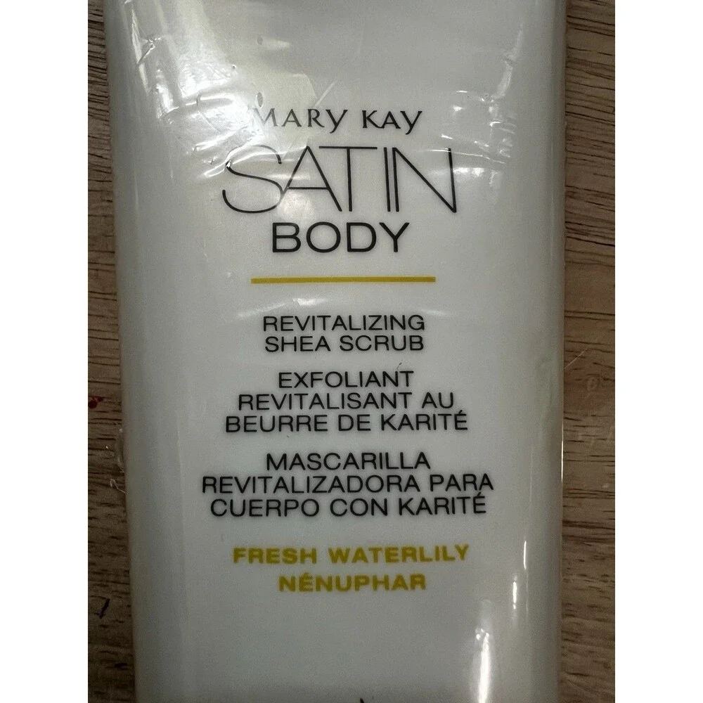 MARY KAY SATIN BODY REVITALIZING SHEA SCRUB~FRESH WATERLILY